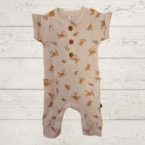 Modern Moments Turtle Print Thermal Romper- Size 0-3m
